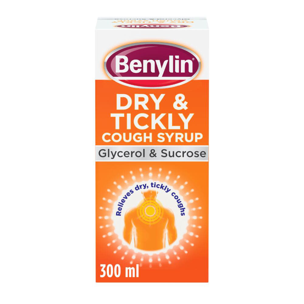 3574661366258_1.png Benylin Dry & Tickly Cough Syrup - 300ml - Image 1