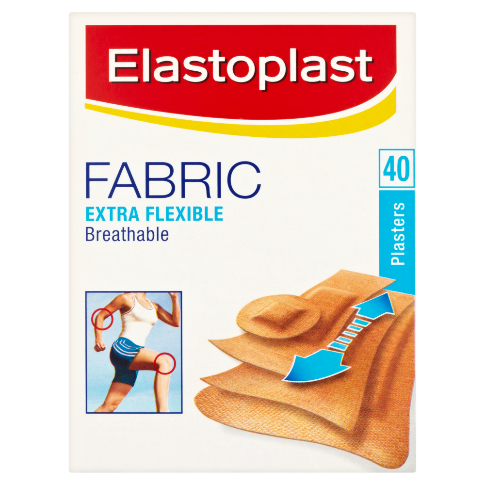 4005800237508.png Elastoplast Extra Flexible Fabric Plasters - 40 Pack - Image 1