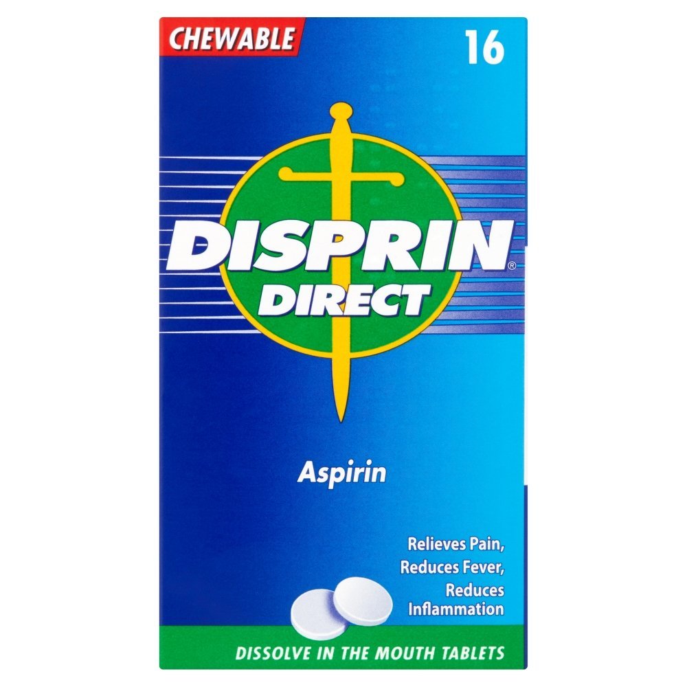 4114927_t1.jpg Disprin Direct (Aspirin) - 16 Tablets - Image 1
