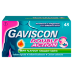 Gaviscon Double Action Chewable Tablets Mint - 48 Tablets