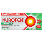 Nurofen Express Max Strength 400mg - 20 Liquid Capsules