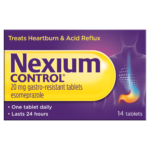 Nexium Control For Heartburn & Acid Reflux 20mg – 14 Tablets