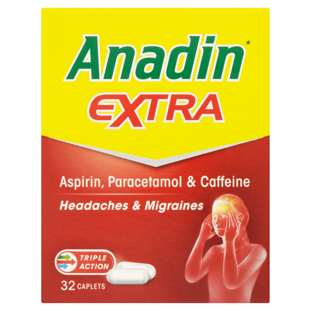 5000309007675_anadin_extra_32_caplets.png Anadin Extra - 32 Caplets - Image 1