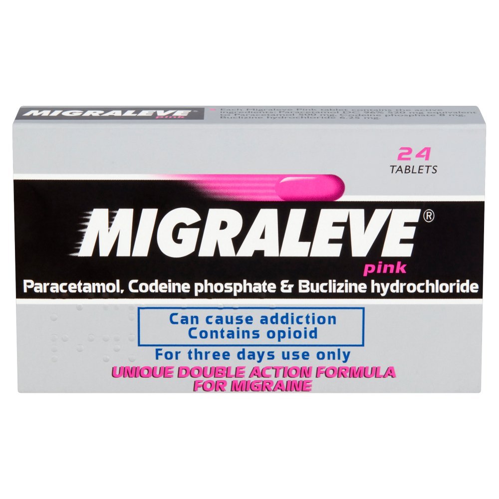 5010123711443_migraleve__pink_24_tablets__1.jpg Migraleve Pink (Codeine/Paracetamol) - 24 Tablets - Image 1