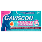 Gaviscon Double Action Chewable Tablets Mixed Berries - 24 Tablets