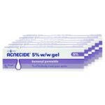 Acnecide 5% Gel Benzoyl Peroxide - 30g - 6 Pack