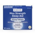 Almus Max Strength Sleep Aid 50mg - 20 Tablets