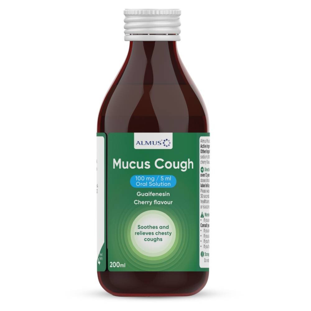 almus_mucus_cough.jpg Almus Mucus Cough 100mg/5ml - 200ml Oral Solution - Image 1