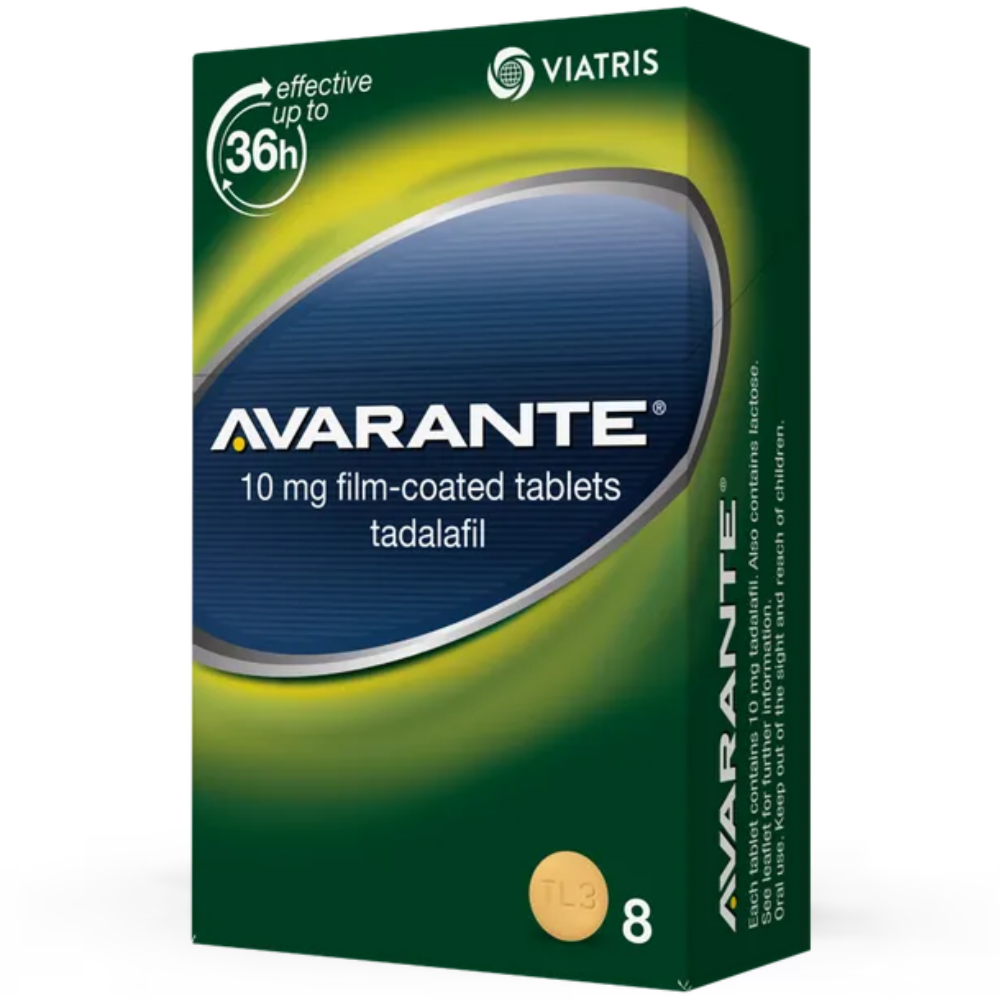 avarante8.png Avarante 10mg Tadalafil Tablets - 8 Pack - Image 1