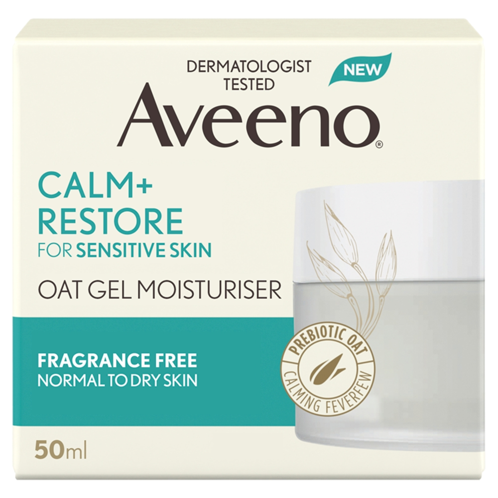 aveeno_oat_gel_moisturiser.png Aveeno Calm & Restore Oat Gel Moisturiser - 50ml - Image 1