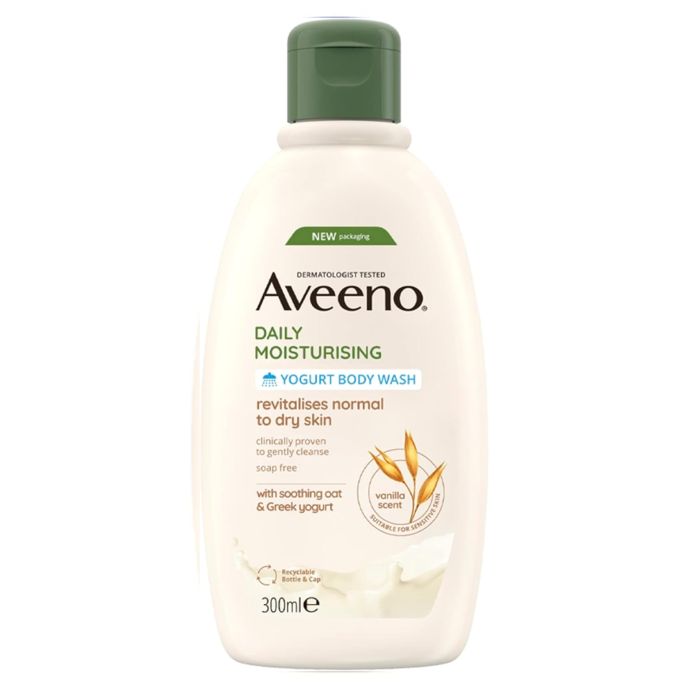 aveenodailyyoghurt.png Aveeno Daily Moisturising Apricot and Honey Body Wash - 300ml - Image 1