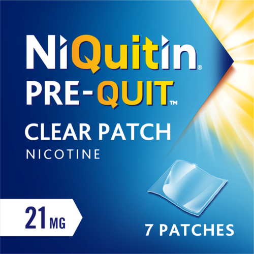 b01j3zf6si_primary_image.png Niquitin Clear (Pre-Quit) 21mg – 7 Patches - Image 1
