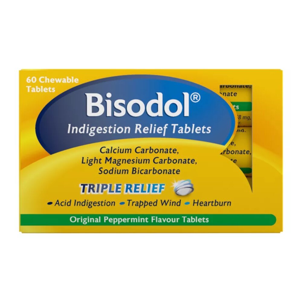 bisodol_new.jpg Bisodol Indigestion Relief - 60 Tablets - Image 1