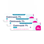 Clotrimazole Cream 1% - 20g - 3 Pack