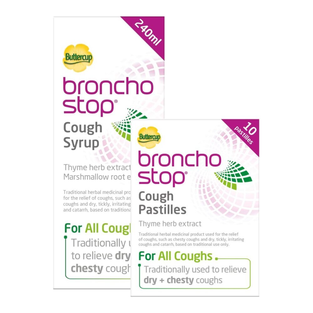 broncho_bundle.jpg BronchoStop Cough Syrup 240ml + 10 Pastilles - Image 1