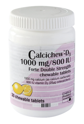 calcichew-1000mg-800iu_2_.png Calcichew D3 1000mg/800IU Once Daily Chewable - 30 Tablets - Image 1