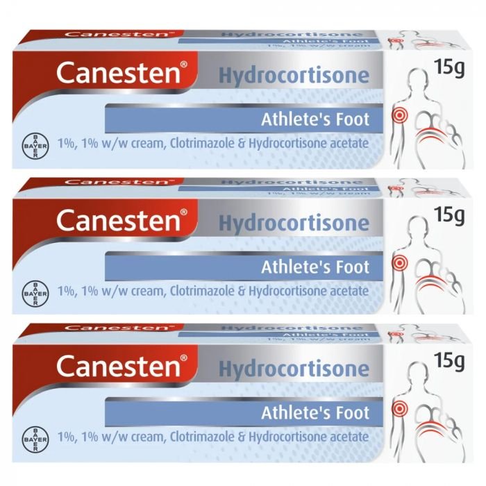 canesten_hydrocortisone_cream_-_15g_x_3 Canesten Hydrocortisone Cream - 15g x 3 - Image 1