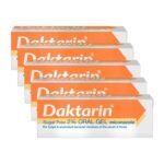 Daktarin (Miconazole) Oral Gel - 15g - 5 Pack