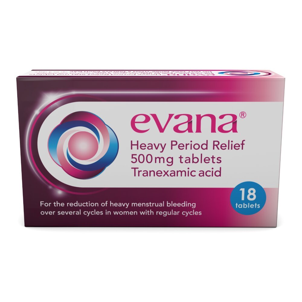 evana_1.jpg Evana Heavy Period Relief - 18 Tablets - Image 1