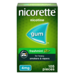 Nicorette Freshmint 4mg Gum – 105 Pieces