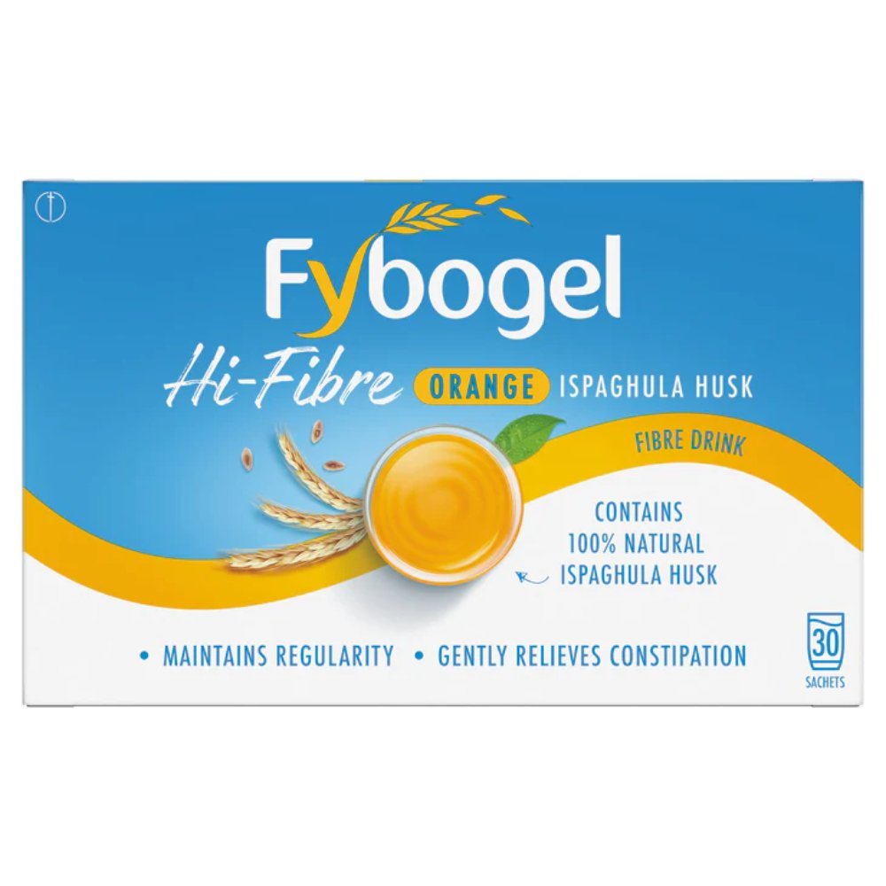 fybogel_1_.jpg Fybogel Hi-Fibre Orange Ispaghula Husk Fibre Drink - 30 Sachets - Image 1