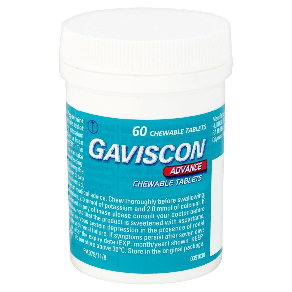 gaviscon_advance_mint_-_60_chewable_tablets.jpg Gaviscon Advance Mint - 60 Chewable Tablets - Image 1
