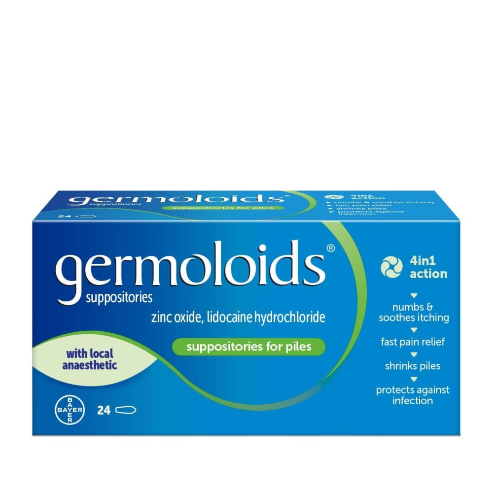germoloidsproduct.jpg Germoloids - 24 Suppositories - Image 1