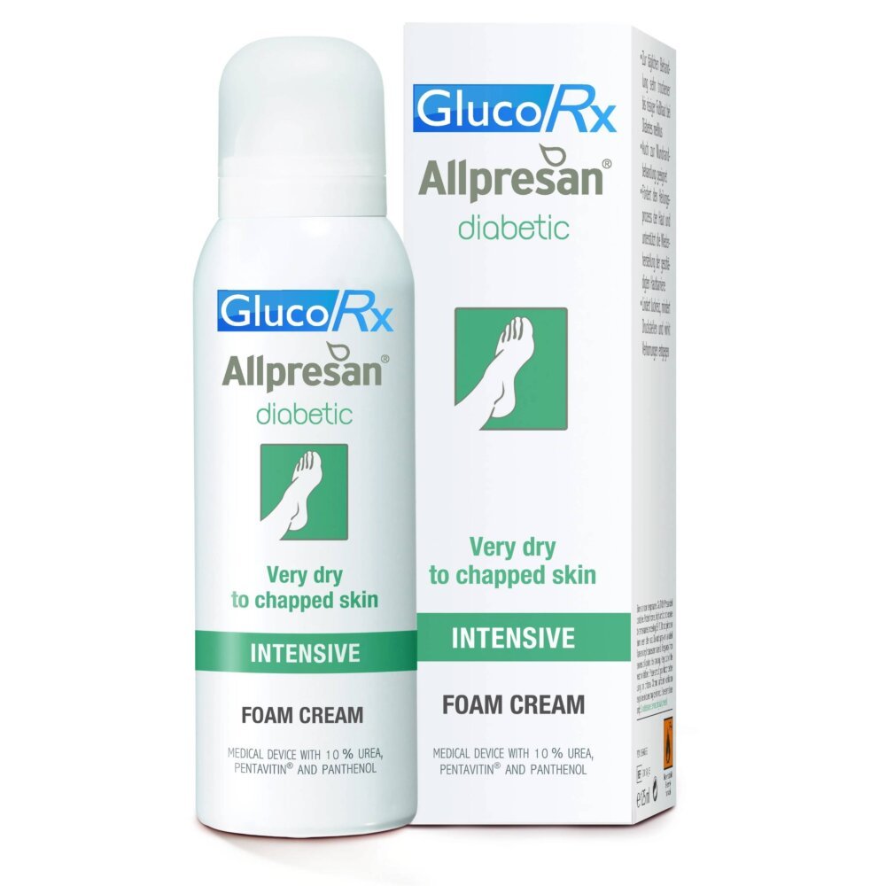 glucorx_allpresan_foam_cream_2.jpg GlucoRX Allpresan Diabetic Foam Cream Intense - 125ml - Image 1