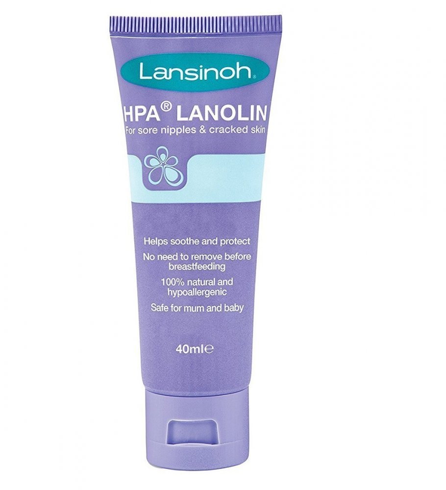 hpa_lanolin_for_sore_nipples_and_cracked_skin.jpg Lansinoh Lanolin Breastfeeding Cream - 40ml - Image 1