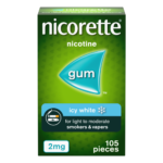 Nicorette Icy White 2mg Gum – 105 Pieces