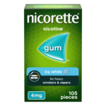 Nicorette Icy White 4mg Gum – 105 Pieces