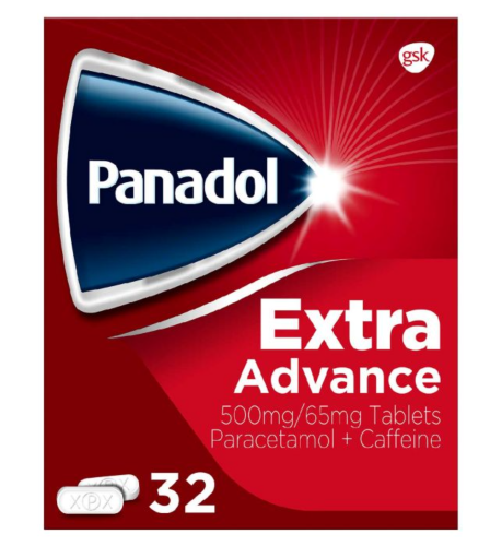panadol_extra_advance_32_500.png Panadol Extra Advance - 32 x 500mg/65mg Tablets - Image 1