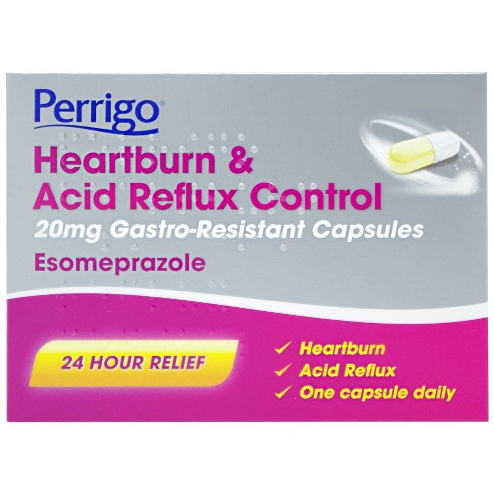 perrigo_20mg_esomeprazole_heartburn_acid_reflux_control_-_7_capsules_1.jpg Perrigo Esomeprazole Heartburn & Acid Reflux Control 20mg - 14 Capsules - Image 1
