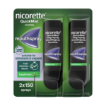 Nicorette Quickmist 1mg Freshmint Mouthspray Duo Pack - 2 x 150 Sprays