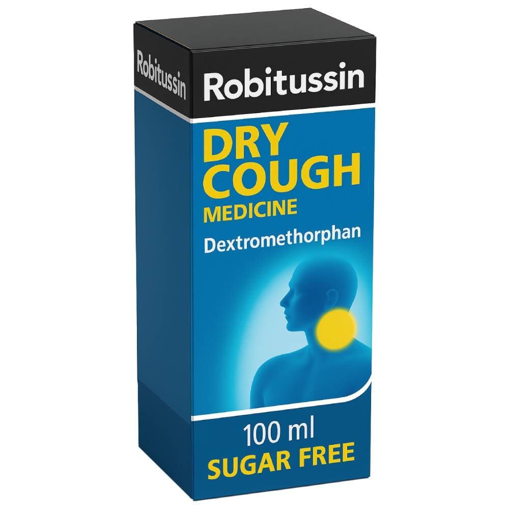 robisussin_sf_blue.jpg Robitussin Dry Cough Solution – 100ml - Image 1