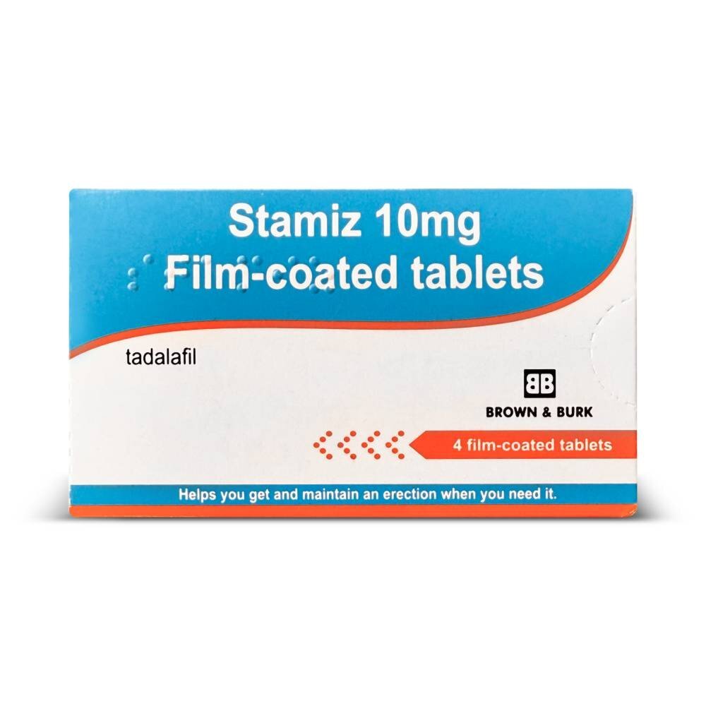 stamiz_10mg_1.jpg Stamiz 10mg Tablets - 4 Tablets (Tadalafil - Generic Cialis) - Image 1