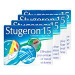 Stugeron 15mg (Cinnarizine) Travel Sickness - 15 Tablets  - 4 Pack
