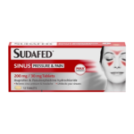 Sudafed Sinus Pressure & Pain Relief – 24 Tablets