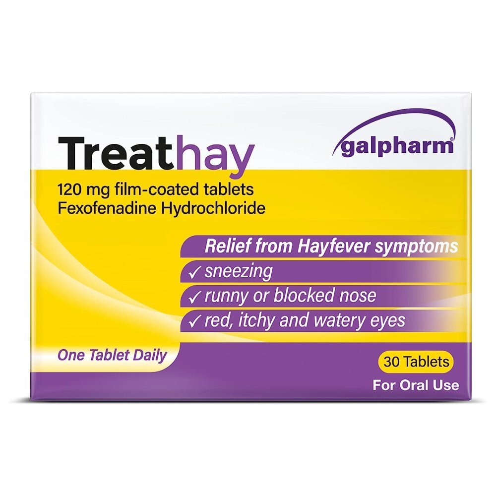 treathay30.jpg Treathay Fexofenadine 120mg - 30 Tablets - Image 1