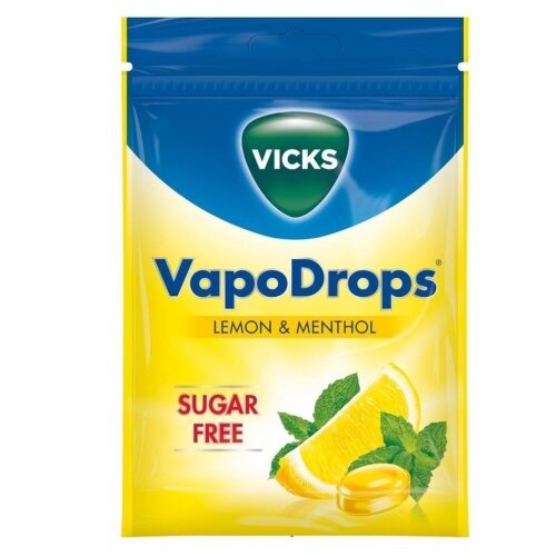 vicks-vapodrops-sugar-free-lemon-menthol-72g-4030300022743.jpg Vicks Vapodrops Sugar-Free Lemon Menthol – 72g - Image 1