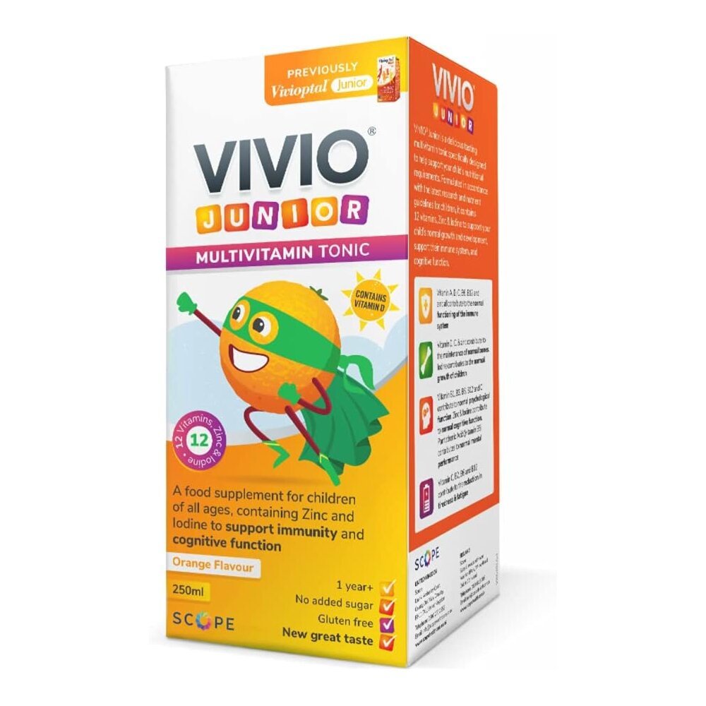 viviojuniormvsyrup.jpg Vivio Junior Multivitamin Tonic - 250ml - Image 1